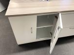 Used AIS Cubicles with grey wood laminate and blue fabric - ITEM #:100045 - Img 8 of 11