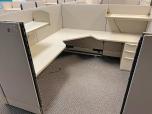 Used Haworth Cubicles - 7x7 - Off White Fabric - ITEM #:100058 - Img 1 of 4