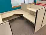 Used Haworth Cubicles - 7x7 - Off White Fabric - ITEM #:100058 - Img 2 of 4