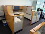 Used Herman Miller Cubicles - Wood Trim - ITEM #:100063 - Img 1 of 11