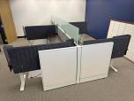 Used T-Shape Panels With Glass Top - ITEM #:100064 - Img 1 of 4