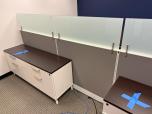 Used T-Shape Panels With Glass Top - ITEM #:100064 - Img 4 of 4
