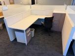 Haworth Compose 7'x7' Cubicle with Storage Tower & Mobile Pedestal - ITEM #:100065 - Img 1 of 6