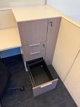 Haworth Compose 7'x7' Cubicle with Storage Tower & Mobile Pedestal - ITEM #:100065 - Img 4 of 6