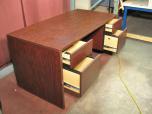 Desk with mahogany laminate finish - ITEM #:120036 - Thumbnail image 4 of 4