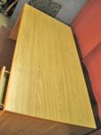 Single pedestal desk with oak finish - ITEM #:120053 - Thumbnail image 4 of 4