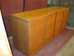 Oak Credenza With Storage Area And Drawer Storage - ITEM #:120056 - Img 4 of 4