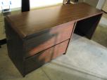 Desk and credenza with mahogany finish - ITEM #:120104 - Thumbnail image 4 of 6