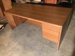 Desk with medium oak laminate - ITEM #:120174 - Thumbnail image 2 of 4