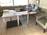 Knoll Dividends U-shape desk set with cherry laminate - USED - ITEM #:120186 - Img 2 of 4