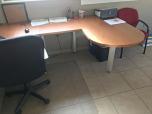 Knoll Dividends U-shape desk set with cherry laminate - USED - ITEM #:120186 - Img 4 of 4