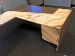 U-Shaped Executive Desk Set with P-Top - Light Oak Finish - ITEM #:120188 - Img 3 of 5