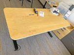 Used Sit Stand Desk Set - Maple Top - Black Frame - ITEM #:120291 - Img 5 of 7