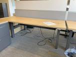 Used Back-to-Back Sit-Stand Workstation Pair w/ Cabinets - ITEM #:120297 - Img 10 of 17