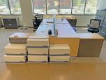 Used Back-to-Back Sit-Stand Workstation Pair w/ Cabinets - ITEM #:120297 - Img 16 of 17