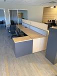 Used Back-to-Back Sit-Stand Workstation Pair w/ Cabinets - ITEM #:120297 - Img 8 of 17
