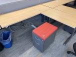 Used Back-to-Back Sit-Stand Workstation Pair - Maple Laminate - ITEM #:120298 - Img 11 of 11