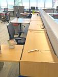 Used Back-to-Back Sit-Stand Workstation Pair - Maple Laminate - ITEM #:120298 - Img 4 of 11