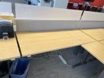 Used Back-to-Back Sit-Stand Workstation Pair - Maple Laminate - ITEM #:120298 - Img 7 of 11