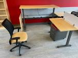 Used Sit Stands Workstations - Maple Laminate - Panel - ITEM #:120298 - Img 23 of 24