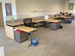 Used Sit Stands Workstations With Maple Laminate And Dividers - ITEM #:120298 - Thumbnail image 16 of 40