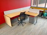 Used Sit Stands Workstations With Maple Laminate And Dividers - ITEM #:120298 - Thumbnail image 22 of 24