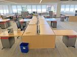 Used Sit Stands Workstations With Maple Laminate And Dividers - ITEM #:120298 - Thumbnail image 3 of 40