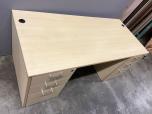 Used Maple Desk With Storage Drawer - ITEM #:120299 - Img 3 of 4