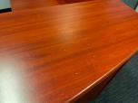 Used Reception Station With Cherry Laminate Finish - ITEM #:120317 - Img 3 of 6
