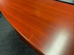 Used Reception Station With Cherry Laminate Finish - ITEM #:120317 - Img 4 of 6