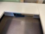 Used U-shape Desk With Grey Laminate Finish - Overhead - ITEM #:120324 - Thumbnail image 4 of 8