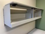 Used U-shape Desk With Grey Laminate Finish - Overhead - ITEM #:120324 - Thumbnail image 7 of 8
