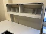 Used L-shape Desk With Grey Laminate Finish - Overhead - ITEM #:120325 - Thumbnail image 8 of 8