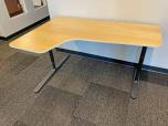 Used L-Shape Desk With Maple Laminate Finish - ITEM #:120340 - Img 1 of 2