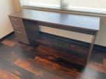 Walnut Laminate Desk with Overhead Hutch - ITEM #:120342 - Img 2 of 3
