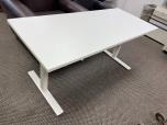 Used Crankable Desk Sit Stand - White - ITEM #:120350 - Img 1 of 6