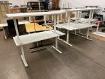 Used Crankable Desk Sit Stand - White - ITEM #:120350 - Img 6 of 6