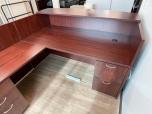 Used Hon Reception Desk - Mahogany Laminate - ITEM #:120351 - Img 5 of 7