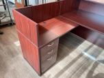 Used Hon Reception Desk - Mahogany Laminate - ITEM #:120351 - Img 6 of 7