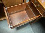 Used Desk Credenza Set - Classic Leather Inlay top - ITEM #:120355 - Img 5 of 7