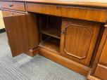 Used Desk Credenza Set - Classic Leather Inlay top - ITEM #:120355 - Img 7 of 7