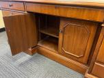 Used Desk Credenza Set - Classic Leather Inlay top - ITEM #:120355 - Img 8 of 8