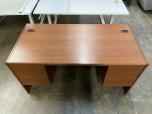 Used Hon Desk - Walnut Laminate - 60x30 - ITEM #:120365 - Img 3 of 5