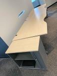 Used Large Workstation Desk - Maple Laminate - ITEM #:120368 - Img 6 of 10