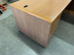 Used L-Shape Desk - Oak Laminate Finish - ITEM #:120370 - Img 6 of 10
