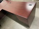Used L-Shape Desk - Mahogany Laminate - ITEM #:120373 - Img 5 of 12
