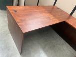Used L-Shape Desk - Cherry Laminate - ITEM #:120375 - Img 2 of 5