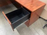 Used L-Shape Desk - Cherry Laminate - ITEM #:120375 - Img 5 of 5