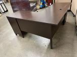 Used L-Shape Desk - Mahogany Laminate - ITEM #:120379 - Img 5 of 5