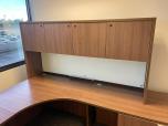 U-Shaped Sit-Stand Executive Desk Set with Hutch and Storage - ITEM #:120385 - Img 8 of 8